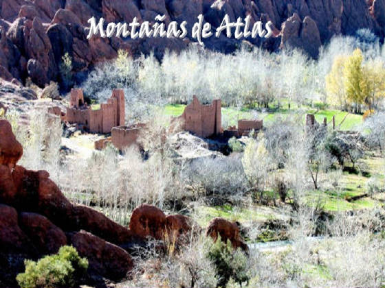 Montañas atlas gargantas de dades
